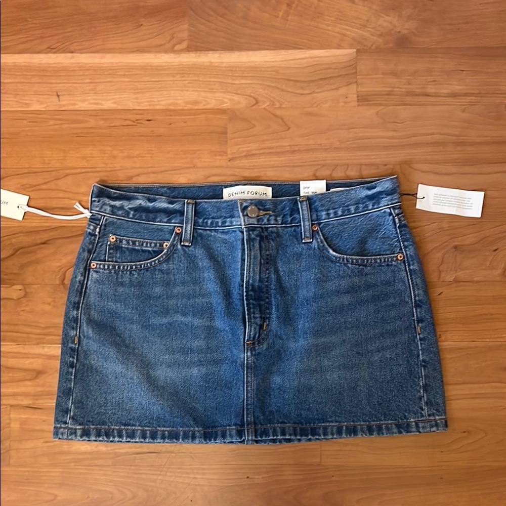 Denim Forum: Mid-Rise Micro Jean Skirt